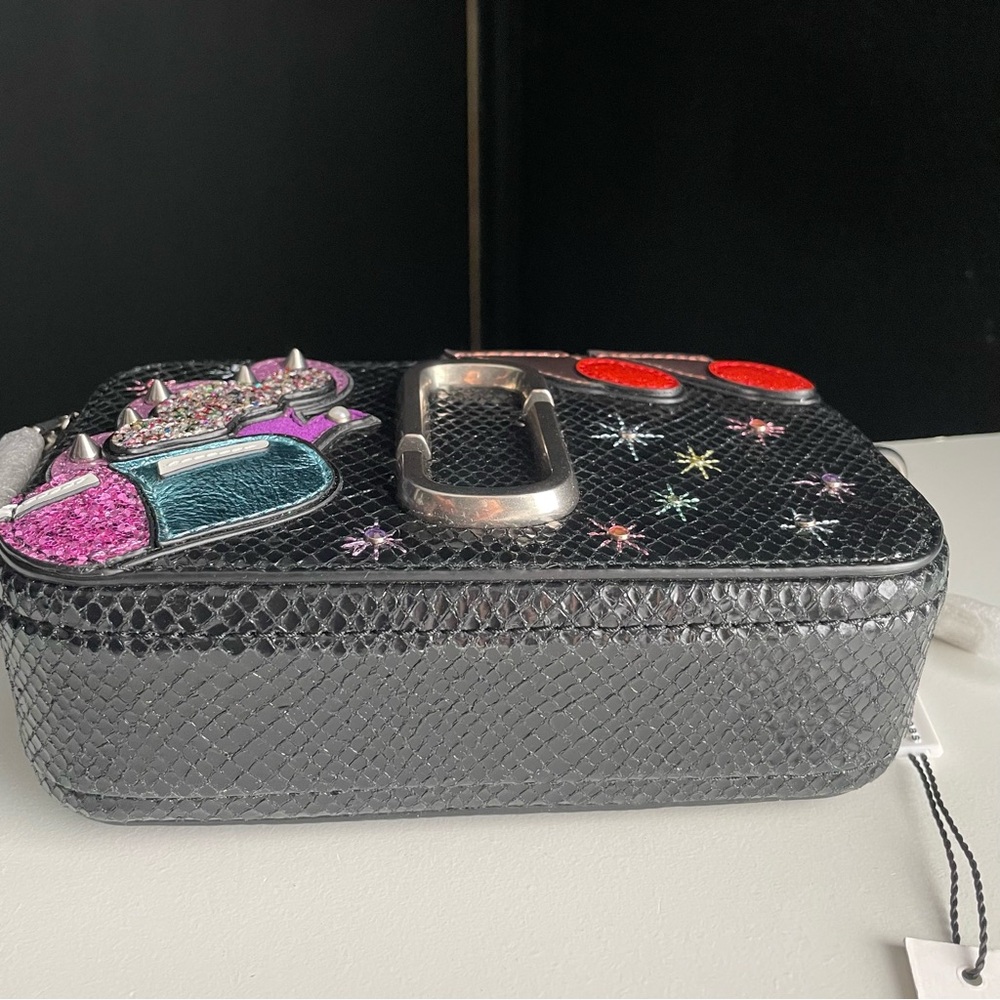 Marc Jacobs X Julie Verhoeven Leather Python Snake Snapshot Camera Bag - Picture 13 of 16